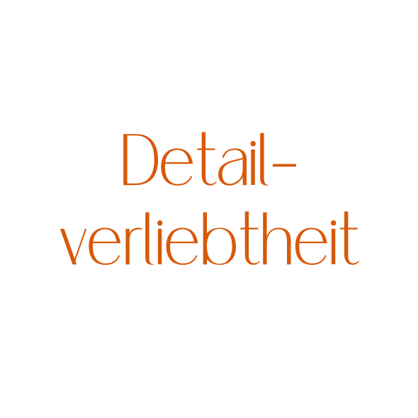 Darstellung von Detailverliebtheit im Design mit Fokus auf feine gestalterische EIemente