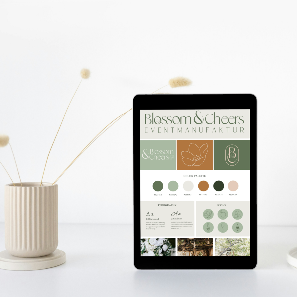 Brand Board Blossom & Cheers