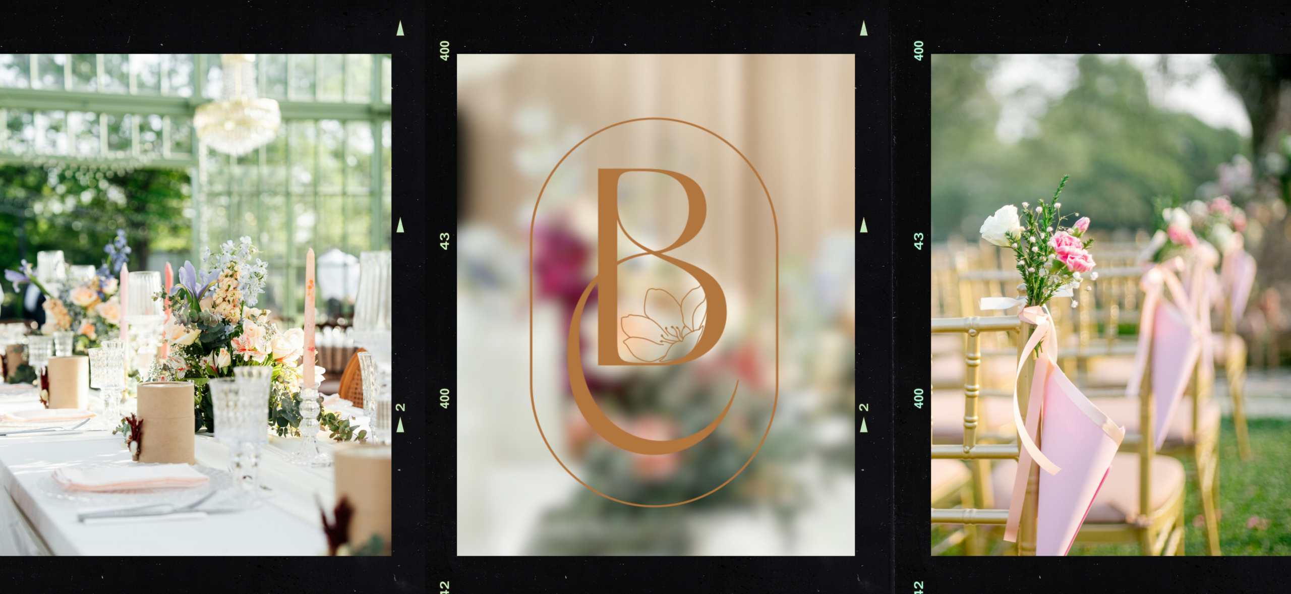 Blossom & Cheers Branding mit eleganter Brand Identity und visuellen Markenelementen